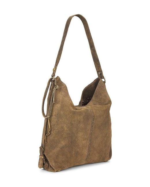 Free People Brown Wtf Dallas Distressed Shoulder Bag
