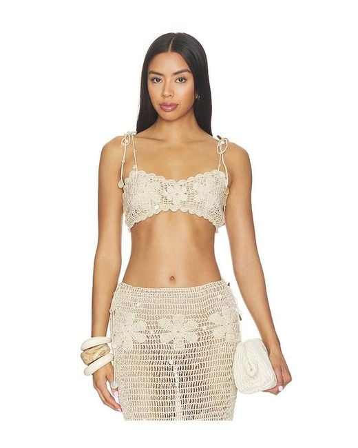 Asta Resort Natural Charlotte Hand Crochet Bralette
