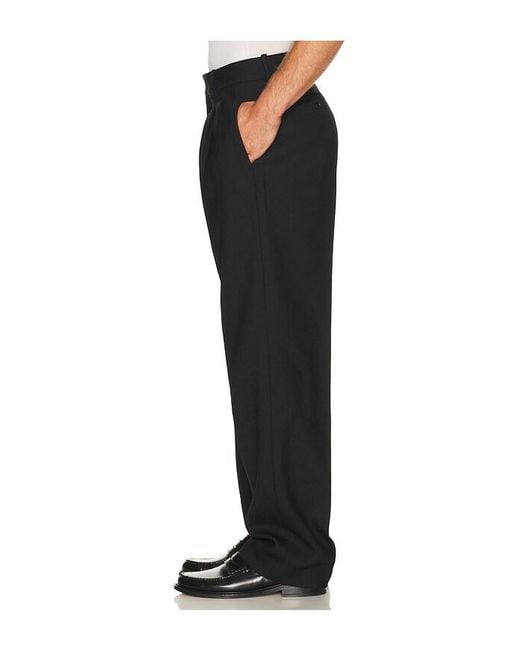 Jonathan Simkhai Black Julian Pleated Trouser for men
