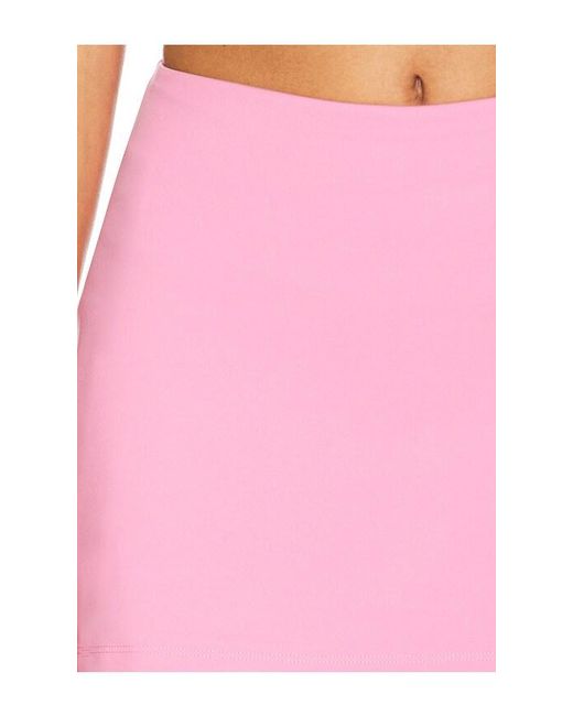 WellBeing + BeingWell Pink Flowwell Tally Skirt