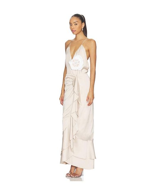 Rosewater House White Shiraz Ruffle Dress