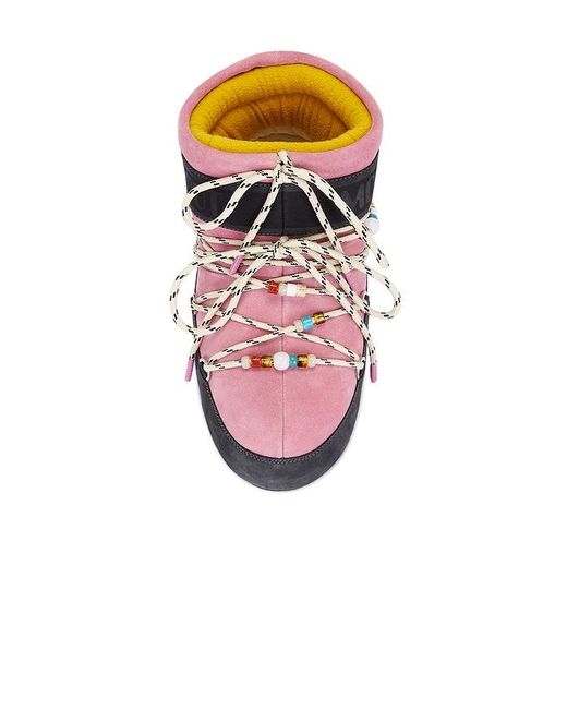 Moon Boot Multicolor Boot Low Suede Beads
