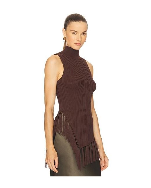 Cult Gaia Doja ニットトップ Brown