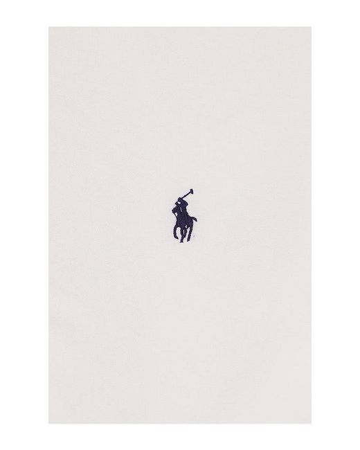 Polo Ralph Lauren White Garment Dyed Oxford Shirt for men