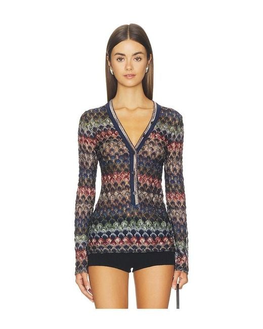 PULL V-NECK SWEATER en Multi Missoni en coloris Black