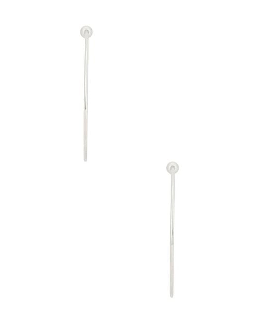 Jenny Bird White Icon Large Hoop Earrings