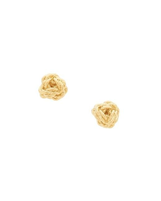 Lele Sadoughi Metallic Chateau Rope Stud Earrings
