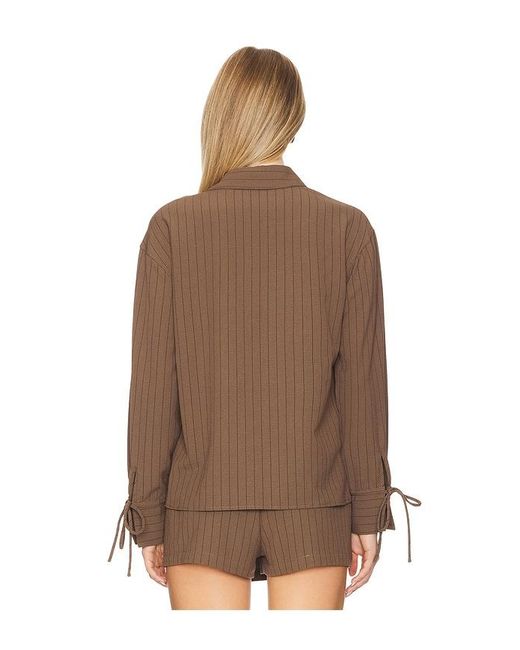 Line & Dot Brown Koa Shirt