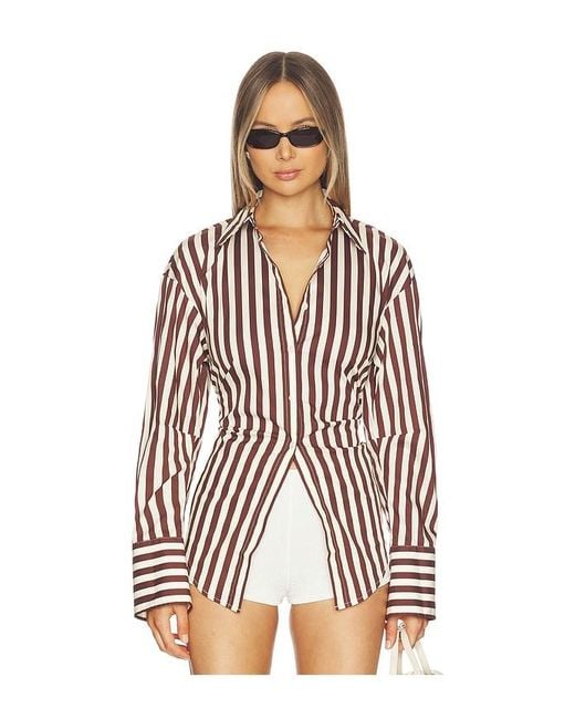 Simon Miller White Loch Poplin Button Up