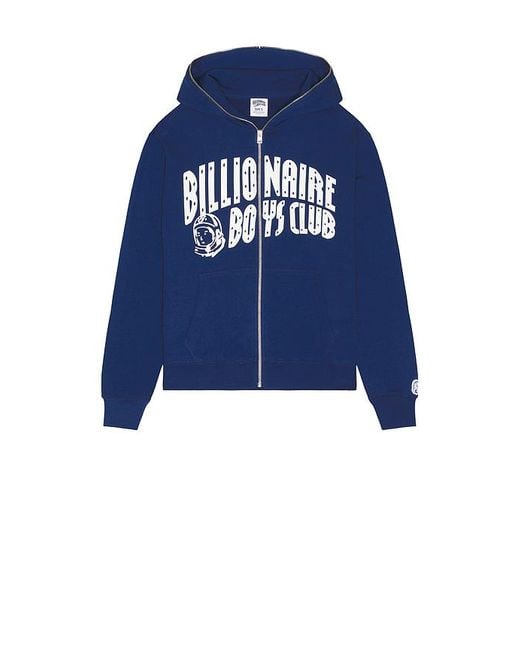 BBCICECREAM Blue Curve Zip Hoodie for men