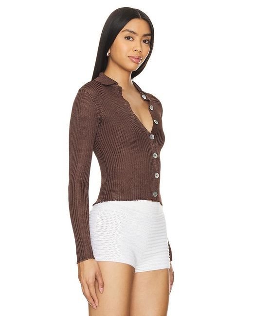 Calle Del Mar White CARDIGAN RIBBED
