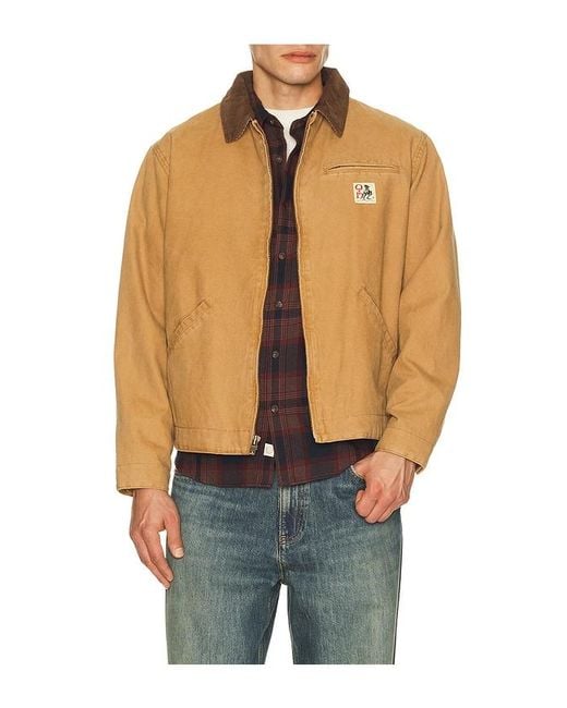 One Of These Days Blue Canvas Prairie Jacket for men