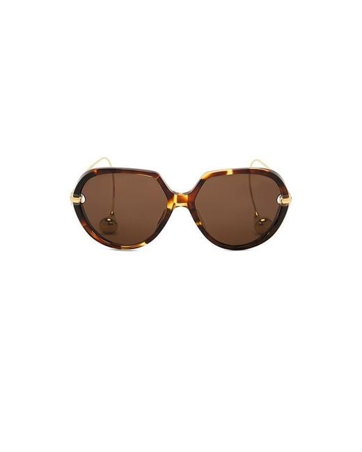 Bottega Veneta Brown Drop Sunglasses