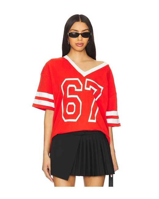 superdown Red Milena Jersey Top