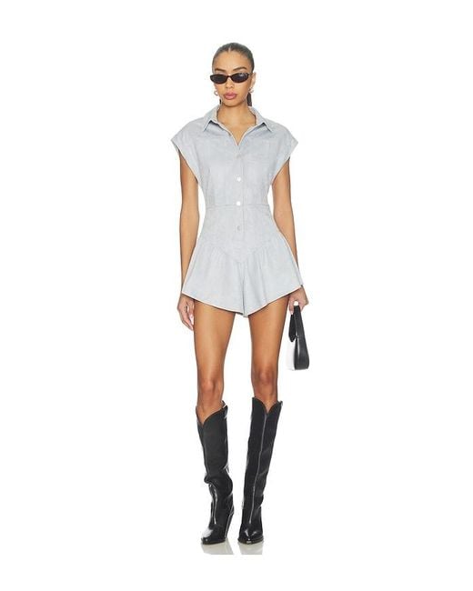 Saylor White Keira Romper