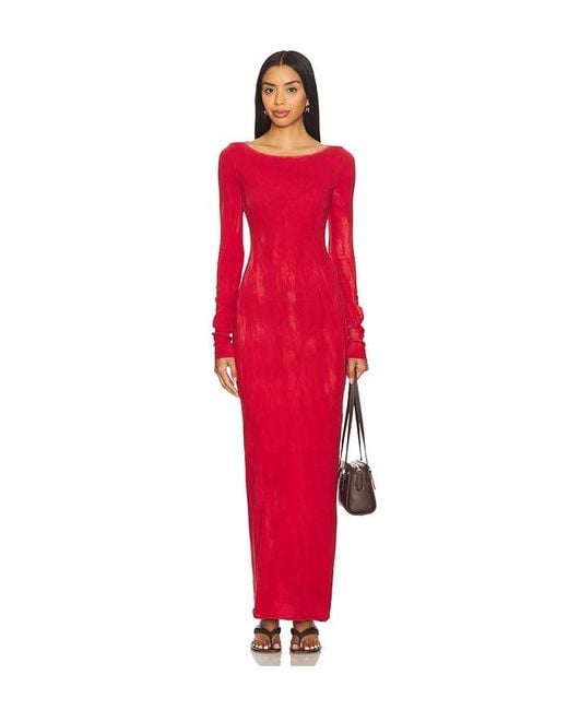 Cotton Citizen Marbella マキシドレス Red