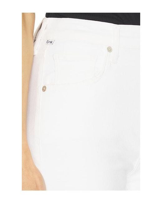 Citizens of Humanity White Lilah High Rise Boot Jeans