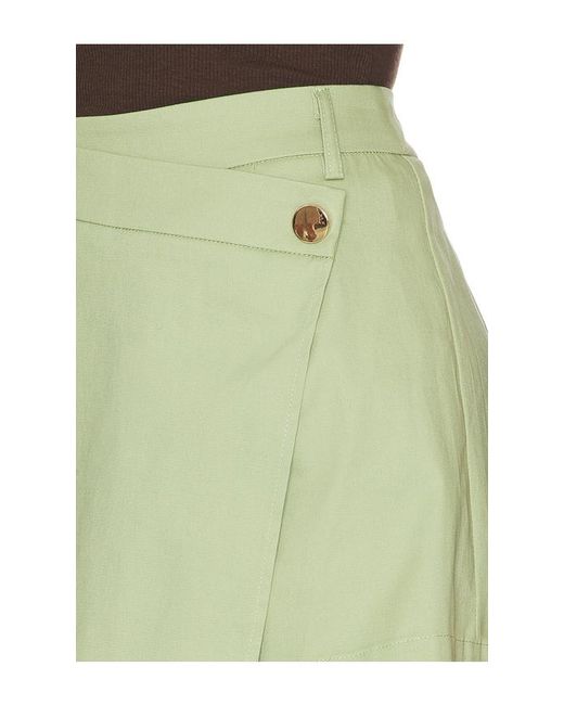 MORE TO COME Green Demi Wrap Skort