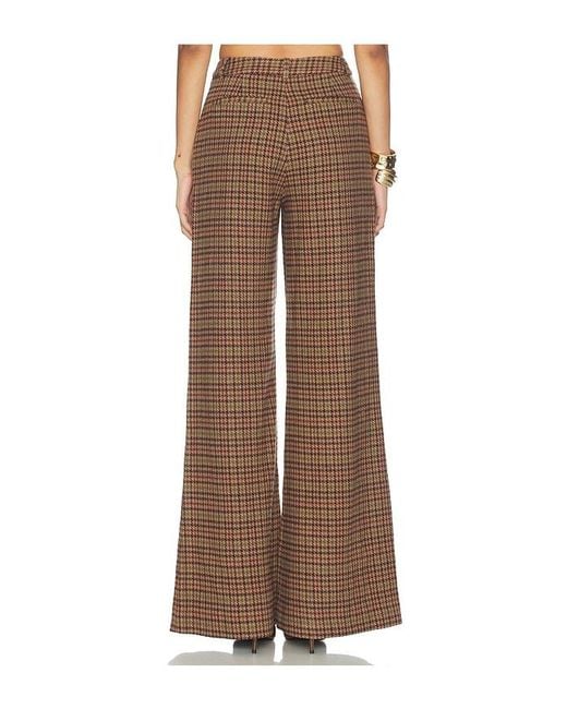 L'Agence Brown Pilar Wide Leg Pant