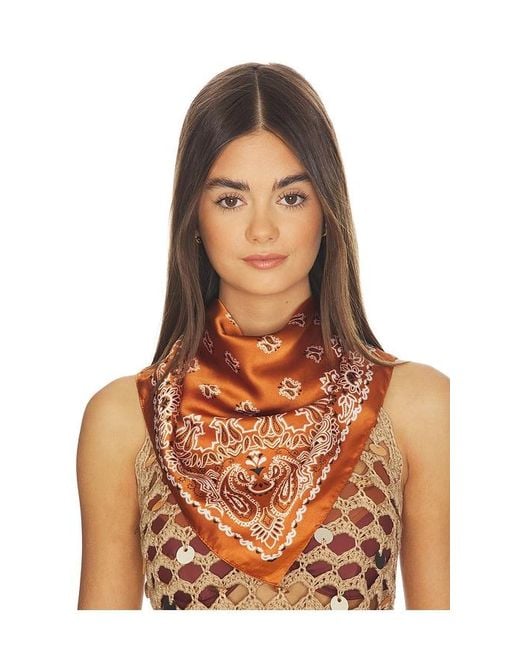 Lovers + Friends Brown Amaya Scarf