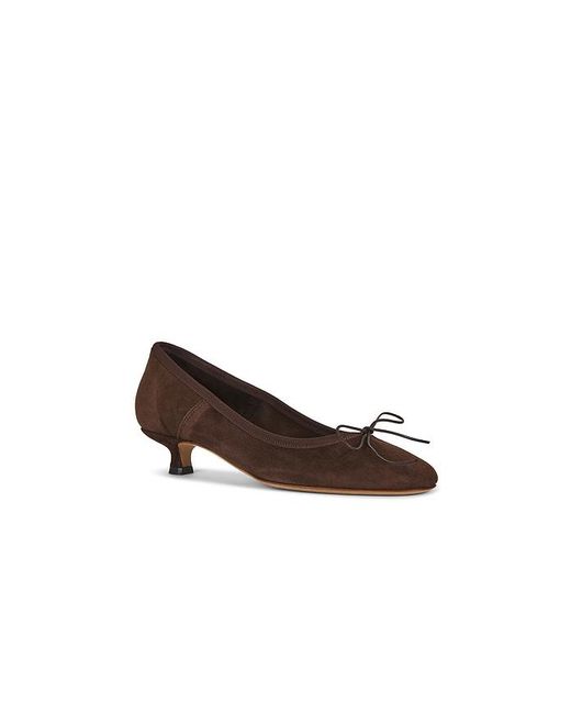 Mansur Gavriel Brown Ballerina Heel