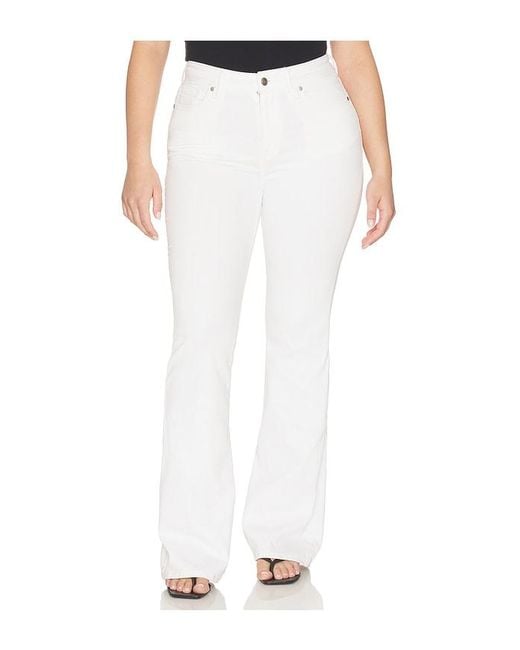 GOOD AMERICAN White Good Legs Flare Jeans