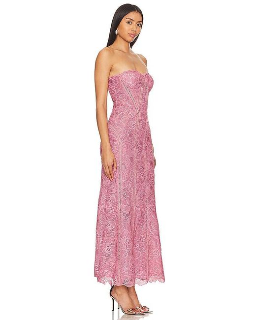 Rococo Sand Red X Revolve Paris Lace Midi Dress