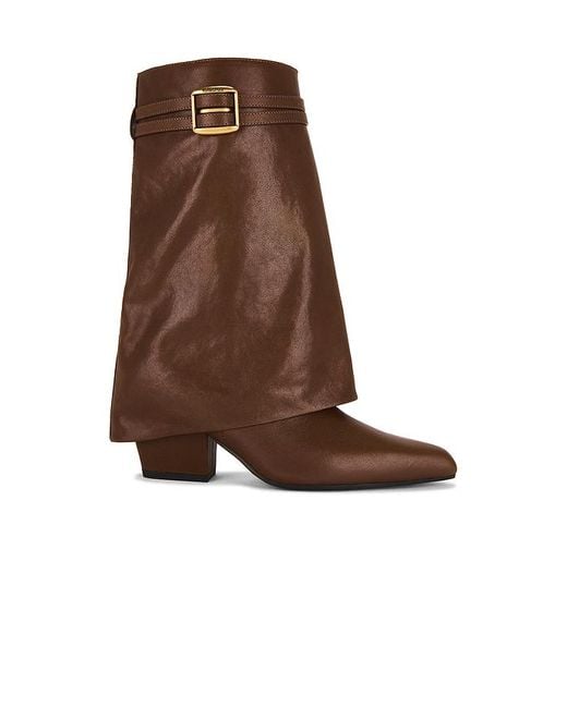 Lola Cruz Brown Mid Calf Boot