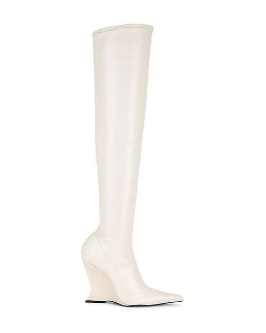 SCHUTZ SHOES White X Revolve Siena Over The Knee Boot