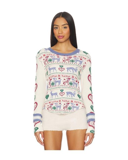 Free People White X We The Free Blissful Layering Tee