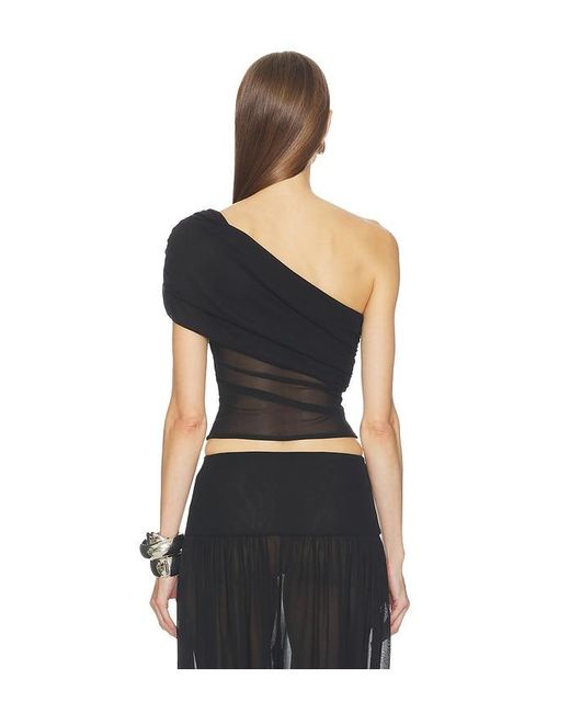 Camila Coelho Black Emmaline Top