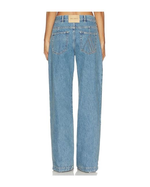 The Attico Blue Tiered Wide Leg