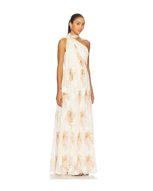 Ulla Johnson Natural Angelique Draped Scarf Gown