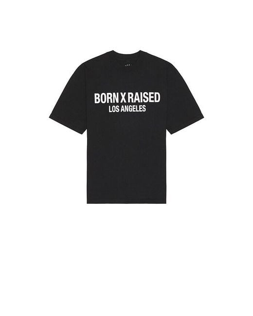 Camiseta Headline En Color Negro Talla (También En M, Xl/1X, Xxl/2X) Born X Raised de hombre de color Black