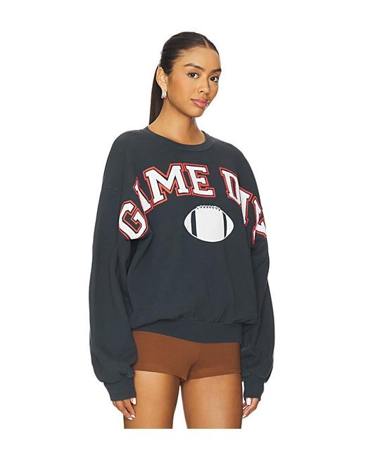 Daydreamer Blue Game Day Crew Sweatshirt