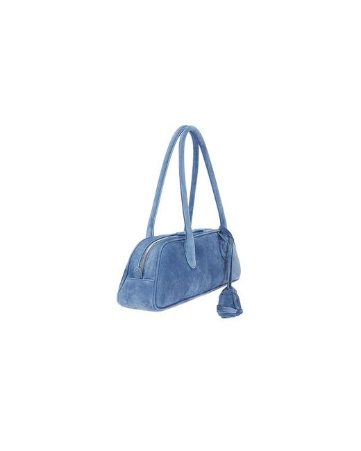 Magda Butrym Blue Brigitte Trapeze Suede Bag