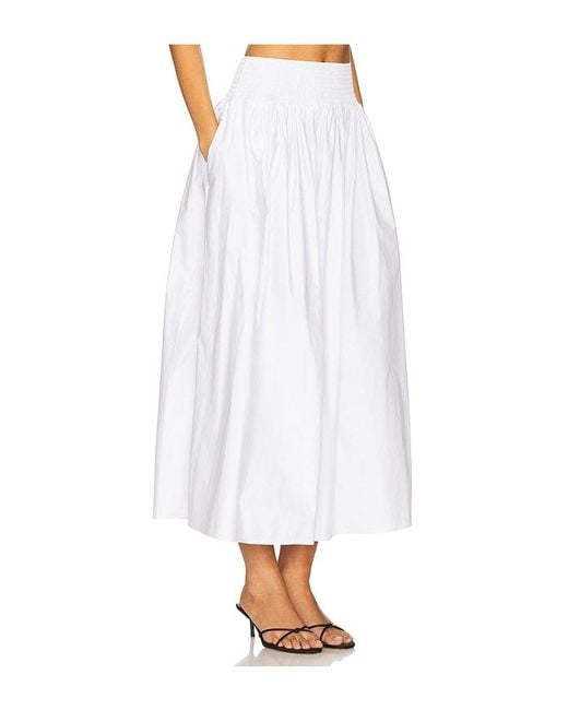 Solid & Striped White Maxirock Noreen