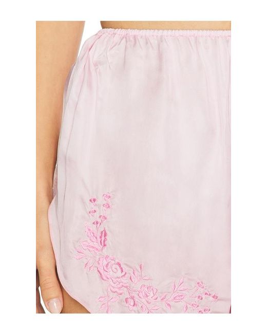 SWF White Embroidered Short