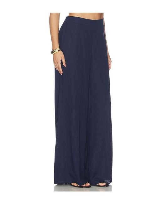 Generation Love Blue Kelela Linen Pants