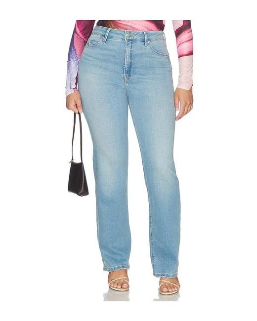 GOOD AMERICAN Blue Good True Straight Jeans