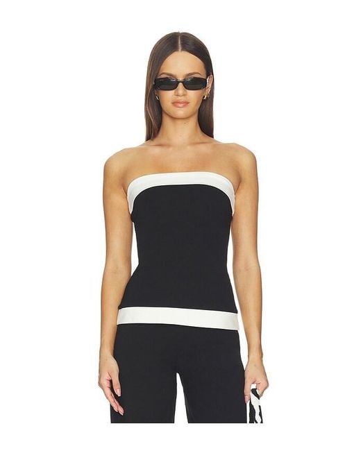 MAJORELLE Black Cecilia Top