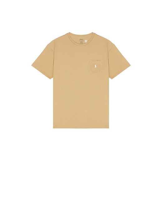 Polo Ralph Lauren Natural Short Sleeve Crewneck Pocket Tee for men