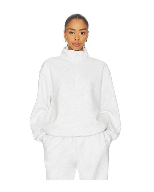 WellBeing + BeingWell White Remy Half Zip