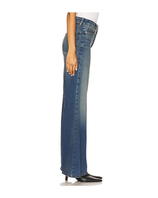 GOOD AMERICAN Blue Soft Tech Good Waist Palazzo Jeans