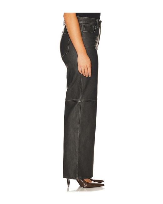 GOOD AMERICAN Black Good Skate Faux Leather Pants