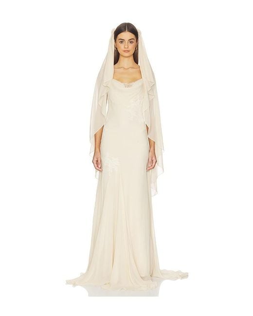 De La Vali White Lyra Veil
