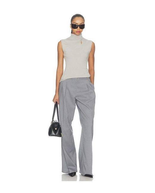 Helmut Lang White Button Sleeveless Top