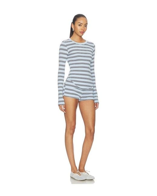 superdown Blue Genevieve Short Set