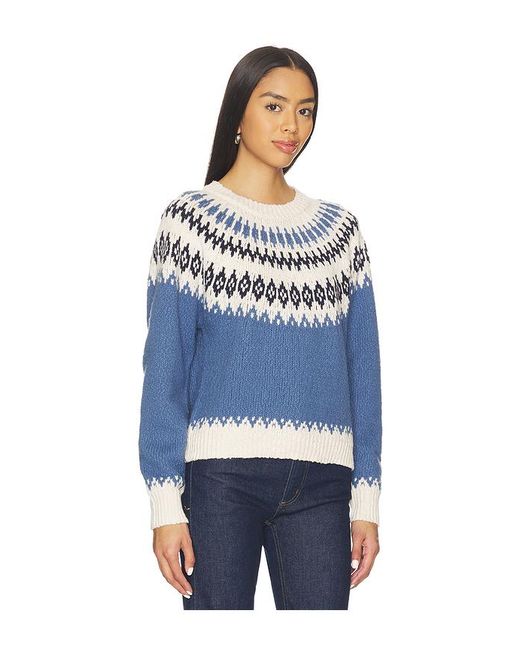 Autumn Cashmere Blue Sweater Mit Rundhalsausschnitt