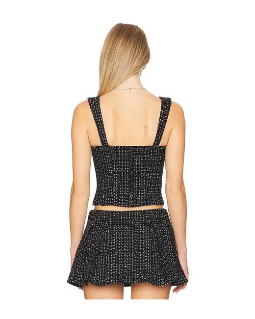 MAJORELLE Black Sabella Top